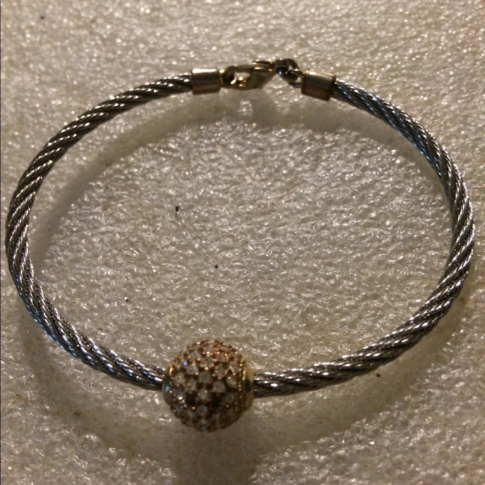 Vintage silver wire bracelet